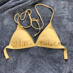 Ripcurl yellow bikini top, M